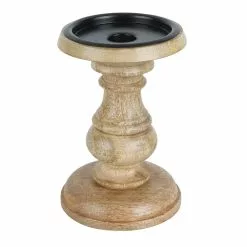 Cheap 😀 6 Pack: 6" Wood Carved Pillar Candle Holder by Ashland® 😀 -Michaels Store 10639293 2 1
