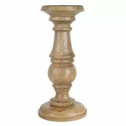 Cheap 🥰 8 Pack: 10" Wood Carved Pillar Candle Holder by Ashland® ⭐
