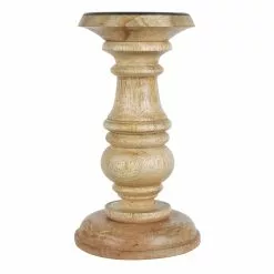 Wholesale ✔️ Wood Carved Pillar Candle Holder by Ashland® 🔔