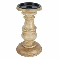 Wholesale ✔️ Wood Carved Pillar Candle Holder by Ashland® 🔔 -Michaels Store 10639297 2