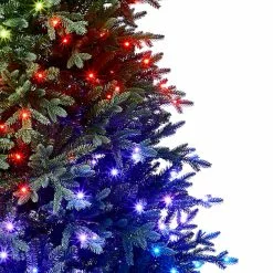 Cheap 💯 7.5ft. Pre-Lit Laurel Pine Artificial Christmas Tree, Multicolor Twinkly™ LED Lights by Ashland® 🔔 -Michaels Store 10643169 11