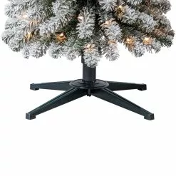 Cheapest ⭐ 7ft. Pre-Lit Flocked Artificial Pencil ⭐ Christmas Tree, Clear Lights by Ashland® 👍 -Michaels Store 10643349 14