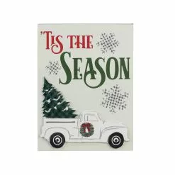 Wholesale ❤️ 8" 🛒 Christmas Tree Truck Tabletop Sign by Ashland® 😍