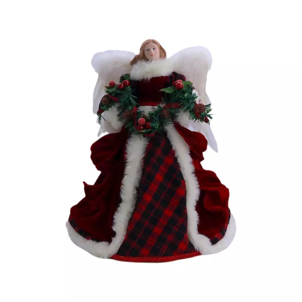 New ✨ 16" Red & Black Buffalo Check Angel by Ashland® ✨ 3 New ✨ 16" Red & Black Buffalo Check Angel by Ashland® ✨