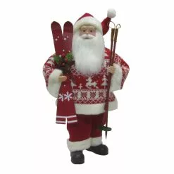 Buy 🔔 18" Santa in Red Sweater with Skis by Ashland® 👏