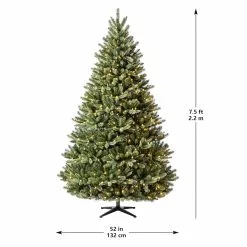 Promo ✨ 7.5ft. Pre-Lit Aspen Pine Quick Set® Artificial Christmas Tree, Warm White LED Lights by Ashland® 😍 -Michaels Store 10671385 13