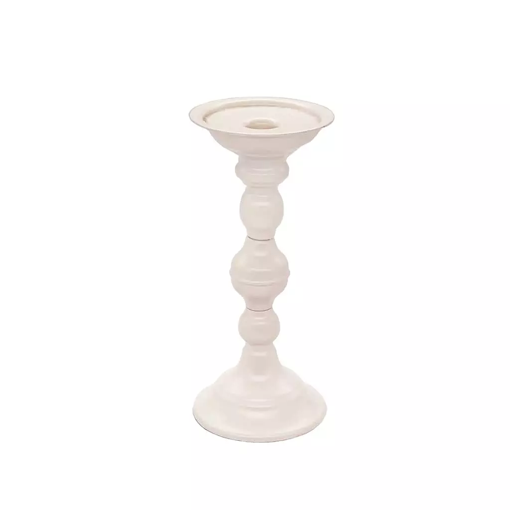 New 🤩 6 Pack: 9" Cream Metal Pillar Candle Holder by Ashland® 🎁 6 New 🤩 6 Pack: 9" Cream Metal Pillar Candle Holder by Ashland® 🎁 - Image 4