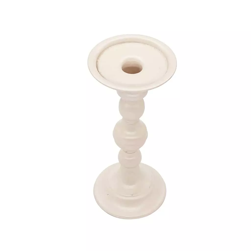 New 🤩 6 Pack: 9" Cream Metal Pillar Candle Holder by Ashland® 🎁 5 New 🤩 6 Pack: 9" Cream Metal Pillar Candle Holder by Ashland® 🎁 - Image 3