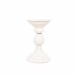 Wholesale ๐ 12 Pack: 6" Cream Metal Pillar Candle Holder by Ashland® ๐งจ