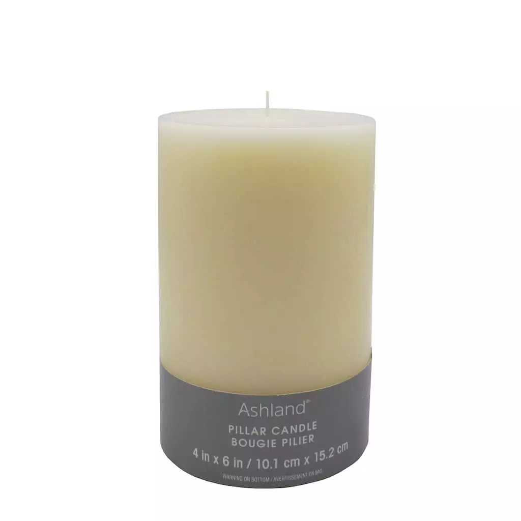 Cheap ✔️ 4" x 6" Ivory Pillar Candle by Ashland® 🌟 3 Cheap ✔️ 4" x 6" Ivory Pillar Candle by Ashland® 🌟
