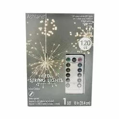 Wholesale ❤️ 120ct. Warm White LED Silver String Lights Starburst by Ashland® ✔️