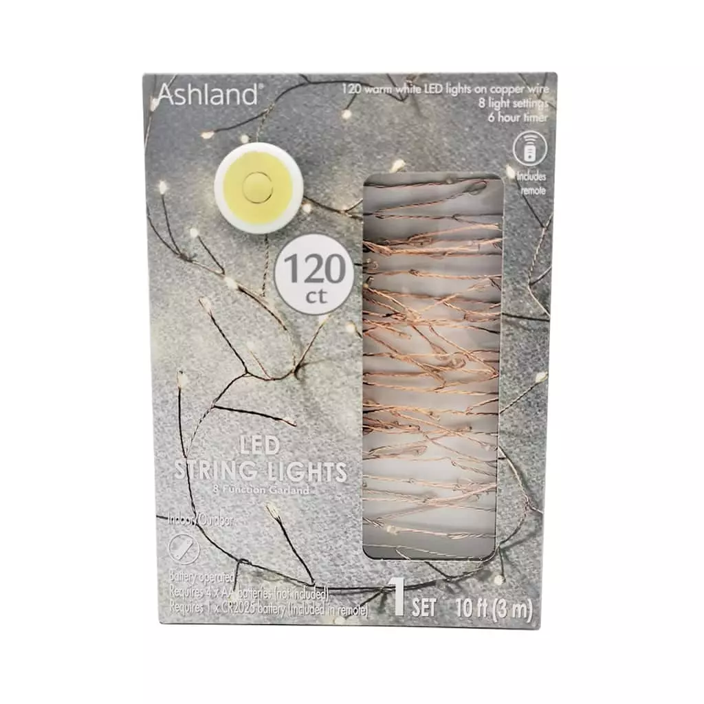 Best Sale ✨ 8 Pack: 120ct. Warm White LED Copper String Lights Garland by Ashland® ✨ 3 Best Sale ✨ 8 Pack: 120ct. Warm White LED Copper String Lights Garland by Ashland® ✨