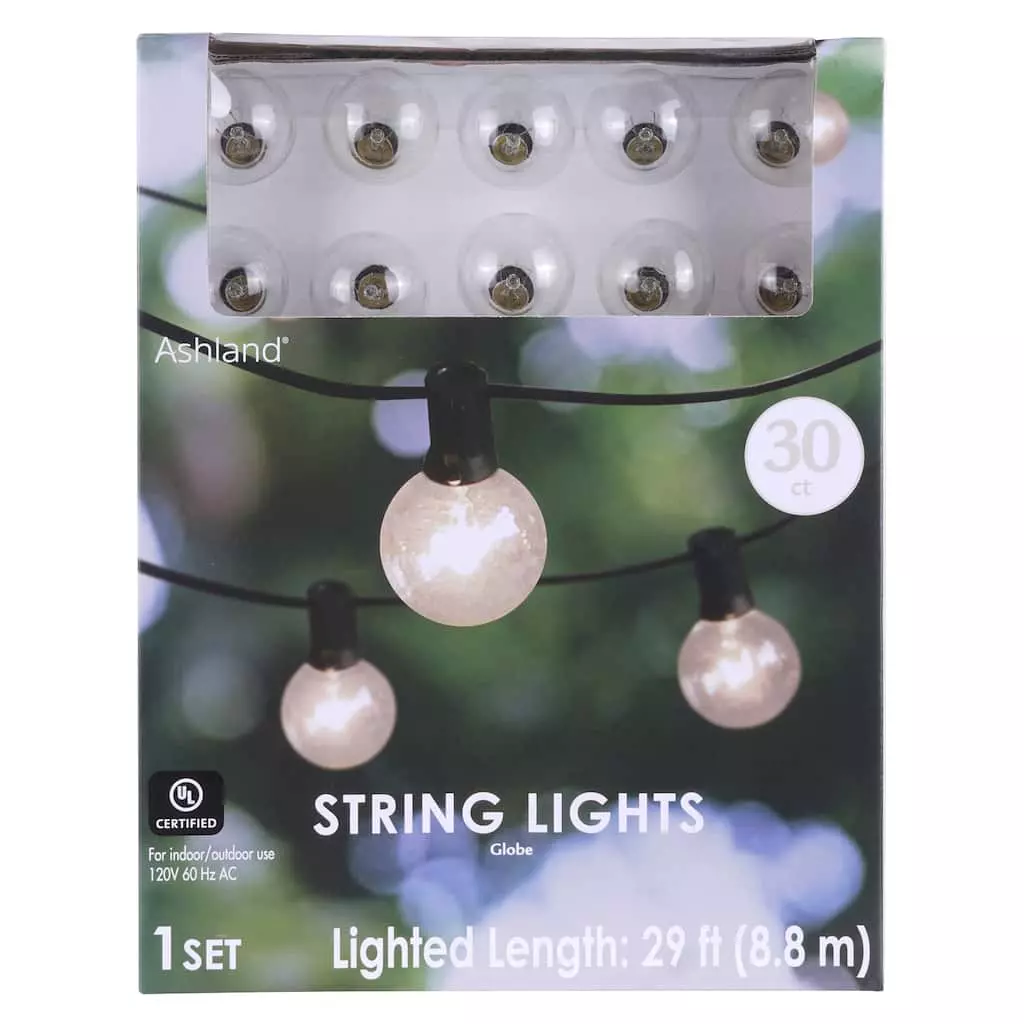 Buy ✨ 30ct. Clear Globe String Lights by Ashland® ❤️ 3 Buy ✨ 30ct. Clear Globe String Lights by Ashland® ❤️