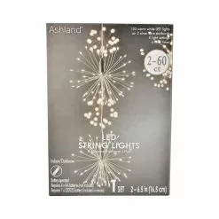 Discount 🌟 Warm White LED Starburst Pair String Lights by Ashland® 🤩
