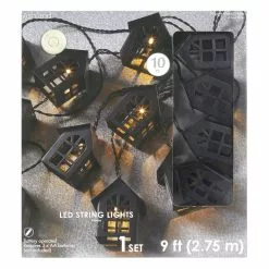 Discount 🤩 8 Pack: 10ct. Warm White LED Black House String Lights by Ashland® ✨ -Michaels Store 10671555 1 1