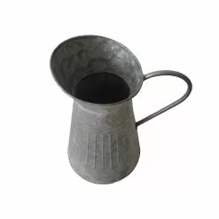 Hot Sale 👏 10" Whitewashed Galvanized Metal Pitcher by Ashland® ⭐ -Michaels Store 10671575 2