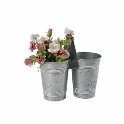 Best Sale 🔥 9.6" Mini Galvanized Double Bucket by Ashland® ⌛ -Michaels Store 10671576 4