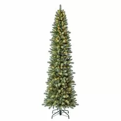 New 🔔 7ft. Pre-Lit Avalian Pencil Pine Artificial Christmas Tree, Warm White Fairy LED Lights by Ashland® 👍