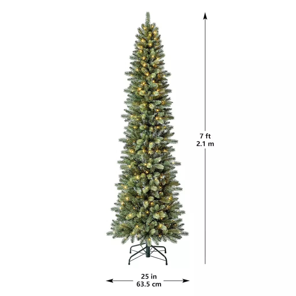 New 🔔 7ft. Pre-Lit Avalian Pencil Pine Artificial Christmas Tree, Warm White Fairy LED Lights by Ashland® 👍 8 New 🔔 7ft. Pre-Lit Avalian Pencil Pine Artificial Christmas Tree, Warm White Fairy LED Lights by Ashland® 👍 - Image 6