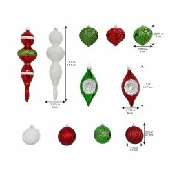 Cheap ✔️ 32ct. Red, White & Green Shatterproof Ornaments by Ashland® 👏 -Michaels Store 10672804 3