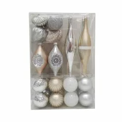 Wholesale 😉 32ct. Silver & White Shatterproof Ornaments by Ashland® 😀