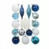 Top 10 🌟 40ct. Silver, White & Blue Shatterproof Christmas Ornament Set by Ashland® 🛒 -Michaels Store 10672818 1