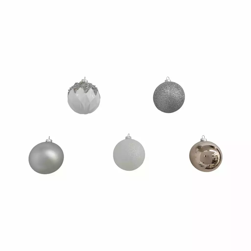 Top 10 🥰 Assorted 50ct. Silver & White Ball Ornaments by Ashland® 🌟 4 Top 10 🥰 Assorted 50ct. Silver & White Ball Ornaments by Ashland® 🌟 - Image 2