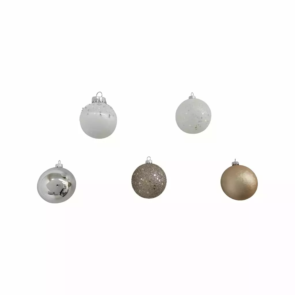 Top 10 🥰 Assorted 50ct. Silver & White Ball Ornaments by Ashland® 🌟 5 Top 10 🥰 Assorted 50ct. Silver & White Ball Ornaments by Ashland® 🌟 - Image 3