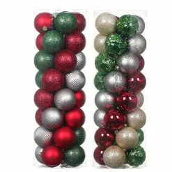 Hot Sale ❤️ Assorted 32ct. 2.5" Farmhouse Ball Ornament Set by Ashland® ⌛