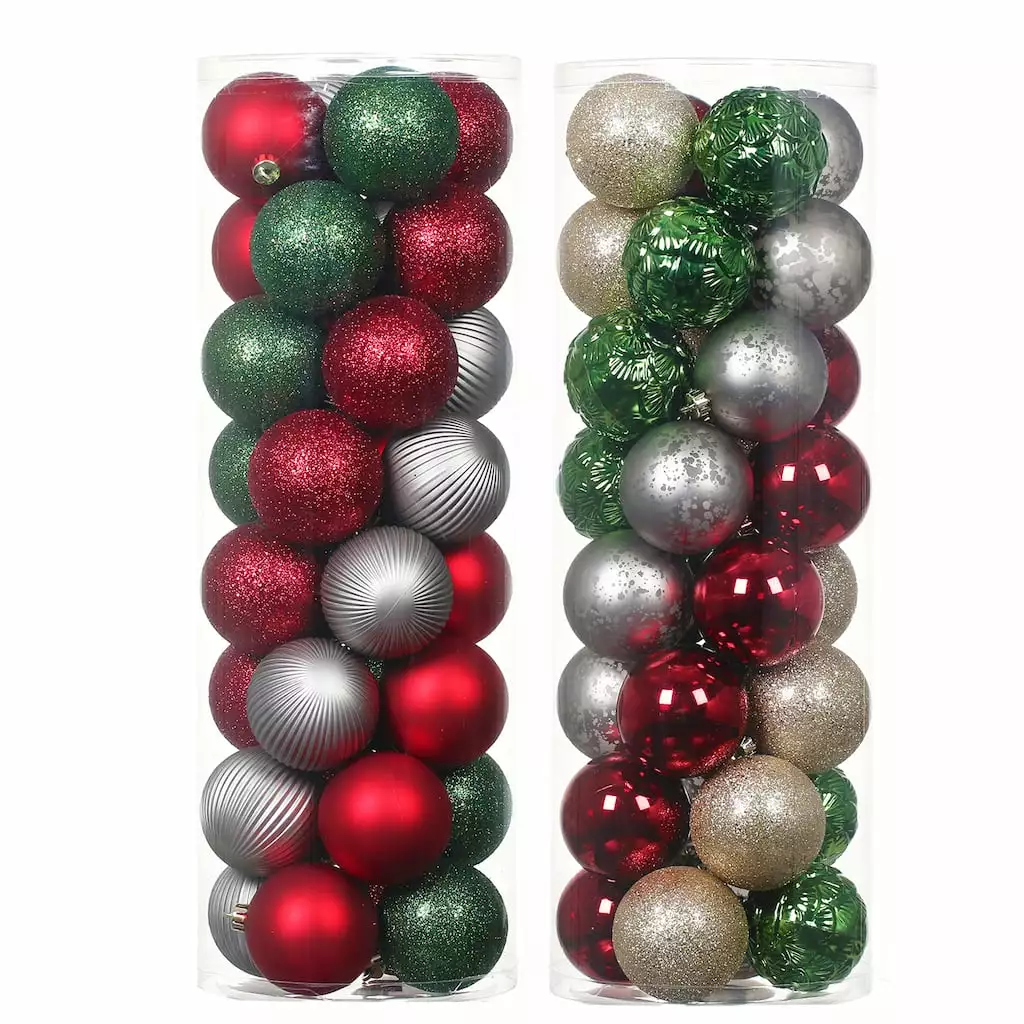 Hot Sale ❤️ Assorted 32ct. 2.5" Farmhouse Ball Ornament Set by Ashland® ⌛ 3 Hot Sale ❤️ Assorted 32ct. 2.5" Farmhouse Ball Ornament Set by Ashland® ⌛