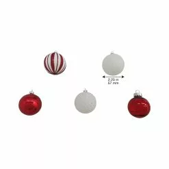 Outlet 👍 Assorted 50ct. Red & White Ball Ornaments by Ashland® 🎁 -Michaels Store 10672836 4