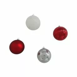 Top 10 ❤️ Assorted 32ct. 3" Red & White Shatterproof Ball Ornaments by Ashland® 💯 -Michaels Store 10672850 3