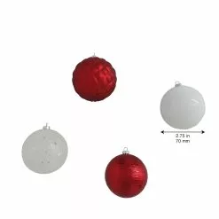 Top 10 ❤️ Assorted 32ct. 3" Red & White Shatterproof Ball Ornaments by Ashland® 💯 -Michaels Store 10672850 4