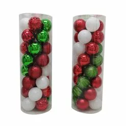 Outlet ✨ Assorted 32ct. 3" Red, Green & White Shatterproof Ball Ornaments by Ashland® ❤️