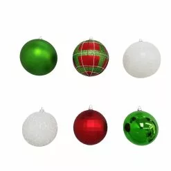 Deals ⌛ Assorted 6ct. 4.5" Red, Green & White Shatterproof Ball Ornaments by Ashland® 🔔 -Michaels Store 10672862 3