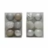 Deals ⌛ Assorted 6ct. 4.5" Silver & White Shatterproof Ball Ornaments by Ashland® 😉 2 Deals ⌛ Assorted 6ct. 4.5" Silver & White Shatterproof Ball Ornaments by Ashland® 😉 -Michaels Store 10672863 1