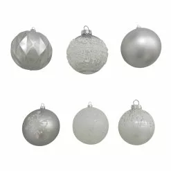 Deals ⌛ Assorted 6ct. 4.5" Silver & White Shatterproof Ball Ornaments by Ashland® 😉 8 Deals ⌛ Assorted 6ct. 4.5" Silver & White Shatterproof Ball Ornaments by Ashland® 😉 -Michaels Store 10672863 3