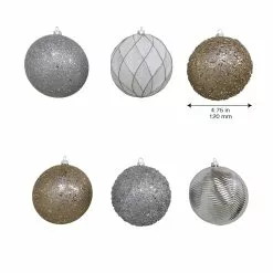 Deals ⌛ Assorted 6ct. 4.5" Silver & White Shatterproof Ball Ornaments by Ashland® 😉 9 Deals ⌛ Assorted 6ct. 4.5" Silver & White Shatterproof Ball Ornaments by Ashland® 😉 -Michaels Store 10672863 4