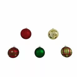 Hot Sale ✔️ Assorted Red, Green & Gold Plastic Round Ornaments by Ashland® ⌛ -Michaels Store 10672881 4