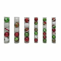 Flash Sale ⭐ Assorted Red, Green & White Plastic Round Ornaments by Ashland® 🥰