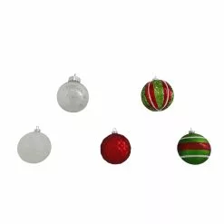 Flash Sale ⭐ Assorted Red, Green & White Plastic Round Ornaments by Ashland® 🥰 -Michaels Store 10672885 3