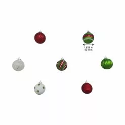 Flash Sale ⭐ Assorted Red, Green & White Plastic Round Ornaments by Ashland® 🥰 -Michaels Store 10672885 9
