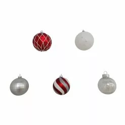 Best deal 😉 Assorted Red & White Plastic Round Ornaments by Ashland® 😉 -Michaels Store 10672886 4