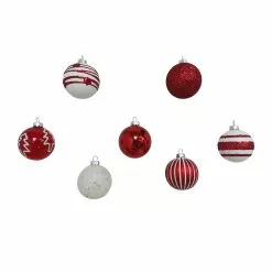 Best deal 😉 Assorted Red & White Plastic Round Ornaments by Ashland® 😉 -Michaels Store 10672886 5