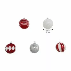 Best deal 😉 Assorted Red & White Plastic Round Ornaments by Ashland® 😉 -Michaels Store 10672886 8