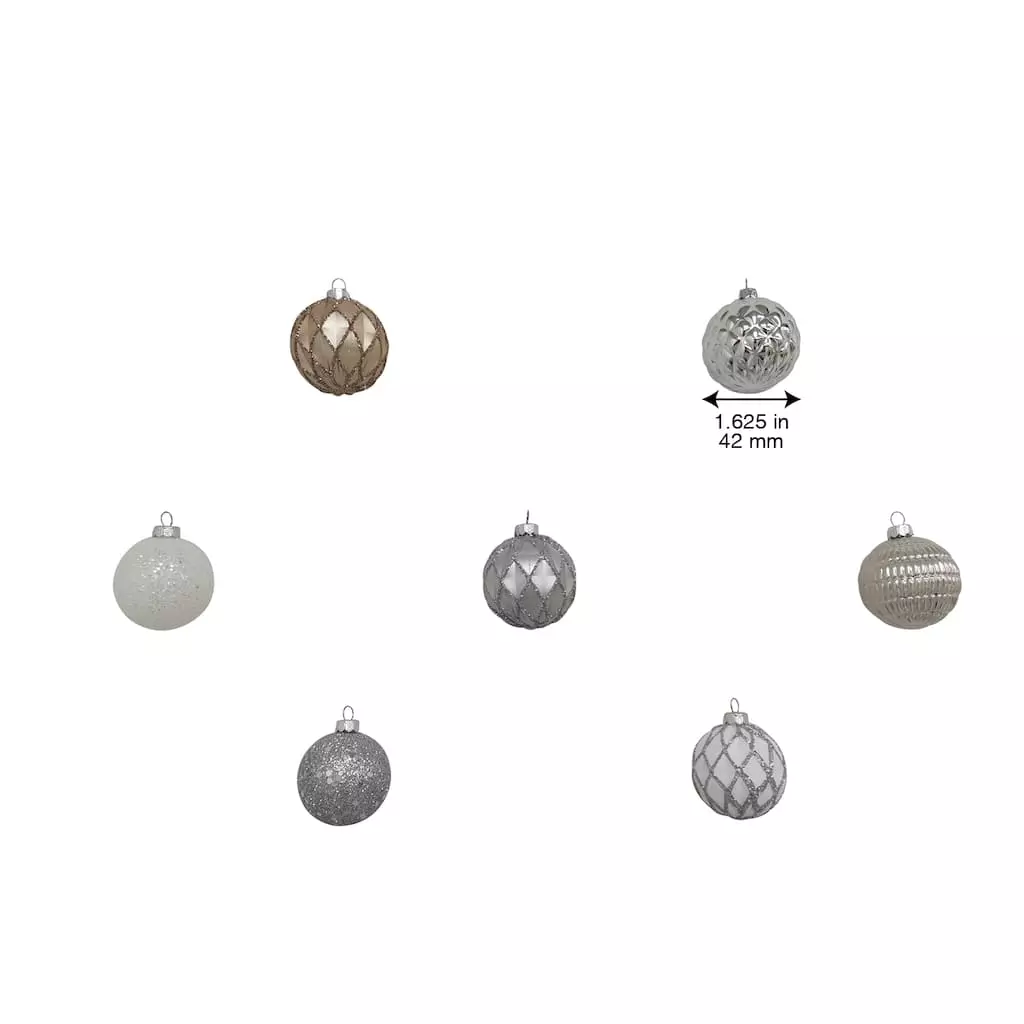 Top 10 ๐ Assorted Silver & White Plastic Round Ornaments by Ashland® ๐ 11 Top 10 ๐ Assorted Silver & White Plastic Round Ornaments by Ashland® ๐ - Image 9