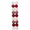 Budget 🌟 18ct. 4" Red & White Shatterproof Ball Ornaments by Ashland® 💯 -Michaels Store 10672895 1