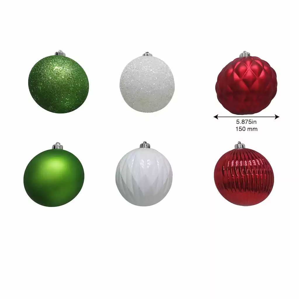 Flash Sale π 6ct. 6" Classic Shatterproof Ball Ornaments by Ashland® β 5 Flash Sale π 6ct. 6" Classic Shatterproof Ball Ornaments by Ashland® β - Image 3