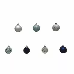 Hot Sale 🛒 44ct. Silver & Blue Shatterproof Ball Ornaments by Ashland® 🌟 -Michaels Store 10672911 3