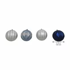 Hot Sale 🛒 44ct. Silver & Blue Shatterproof Ball Ornaments by Ashland® 🌟 -Michaels Store 10672911 4